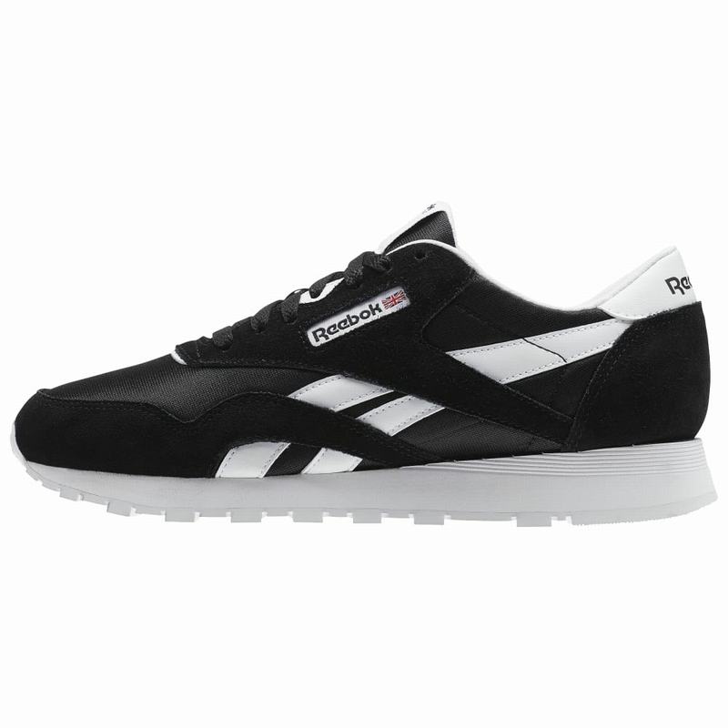 Tenisi Reebok Classic Nylon Baieti Negrii/Albi Romania KU2698OL